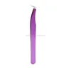 L Shaped 90 Degree Fine Tip Surgical Stainless Steel Eyelash Extension Tweezers