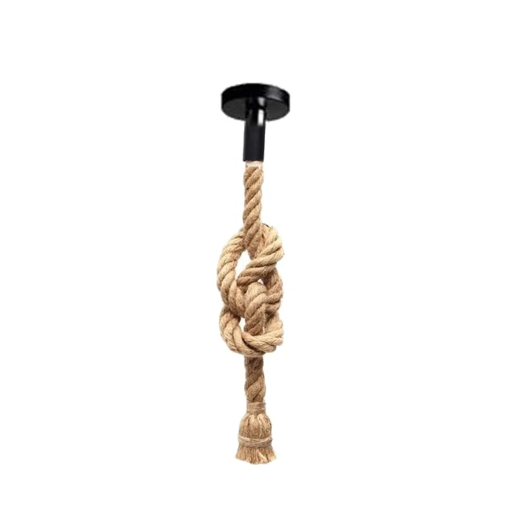 mini twisted hemp rope pendant light for wine bar