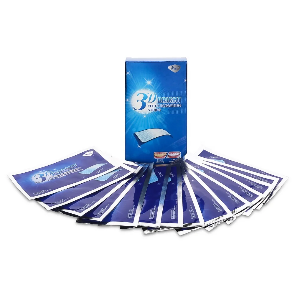 

Vaclav New Design 3d bright whitestrips 6%hp professional strength teeth whitening strips