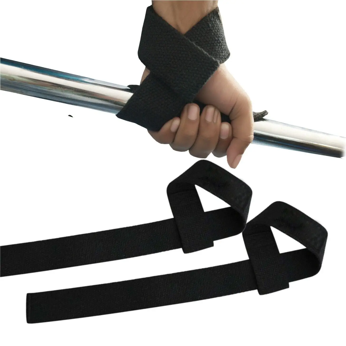 Lifting Strap Weight Wrist Custom Logo Fitness Gym Bodybuilding Workout