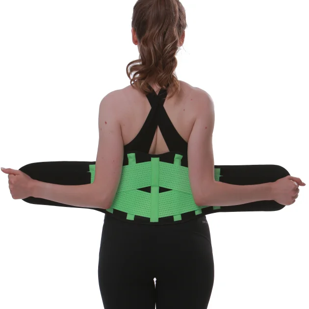 

Custom Logo Women Men Waist Support Lower Back Brace Belt Spine Support Breathable Lumbar Corset Orthopedic Support, Black,yellow,blue,greencustomized color