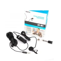 

BOYA by-M1 3.5mm Lavalier Condenser Microphone MIC With Windscreen Windshield for Smartphones Camera DSRL