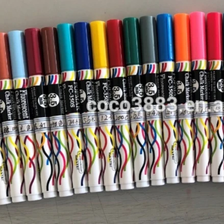 

Assorted Fluorescent color Liquid chalk pen
