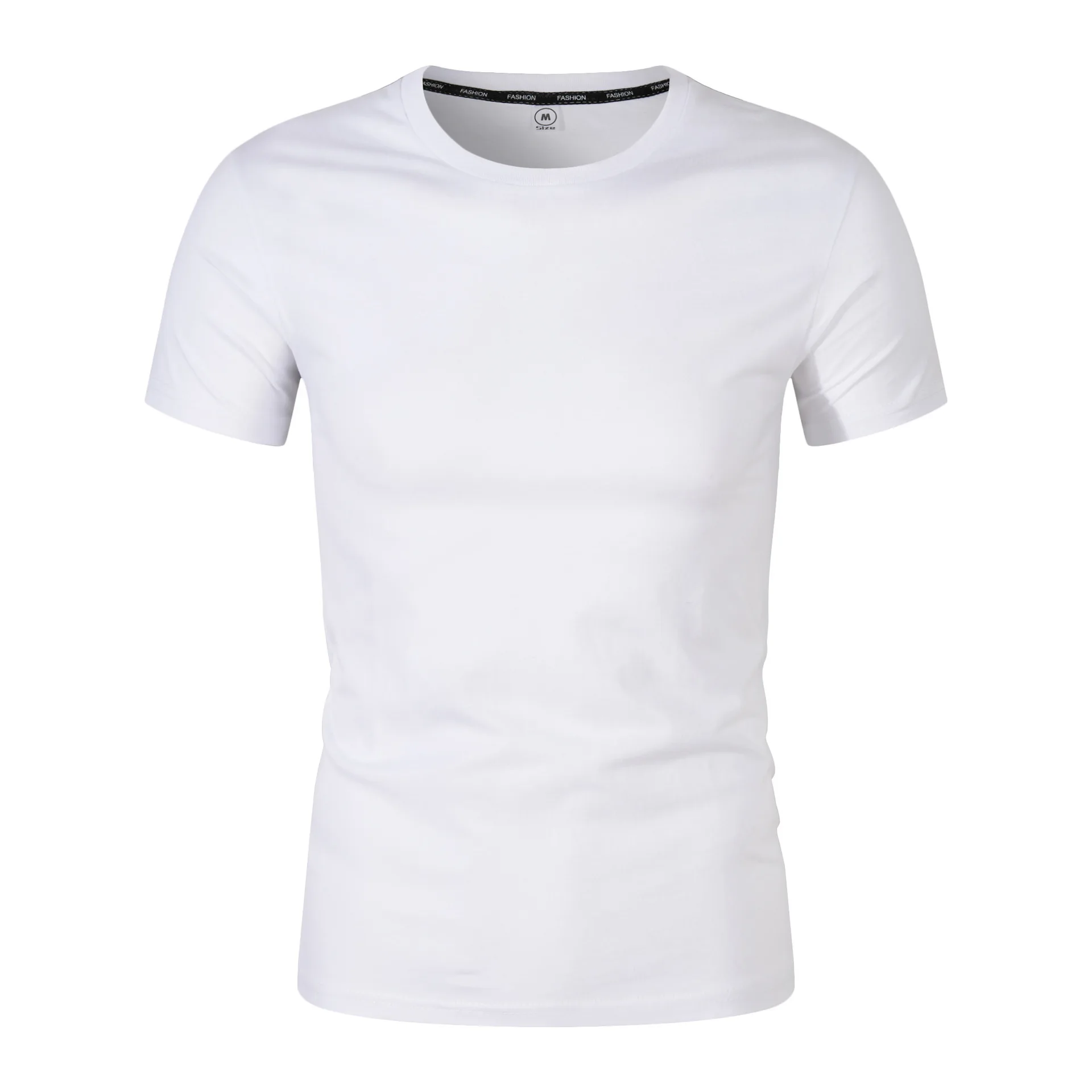 

Manufacturer Wholesale Pure Cotton Blank T-shirt Short Sleeve Loose Casual Solid Color Top Large Size S-3XL