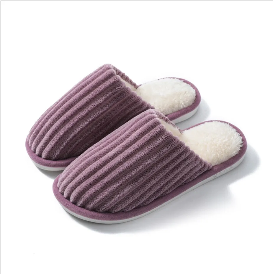 

Slip-On Cozy Warm Knitted Upper house Indoor Winter home Thick faux fur Slippers