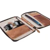 Travel Wallet Passport Holder & RFID Organiser Pouch for Credit Debit Cards, IDs, Documents, Money, Ticket, Smartphone - Brown