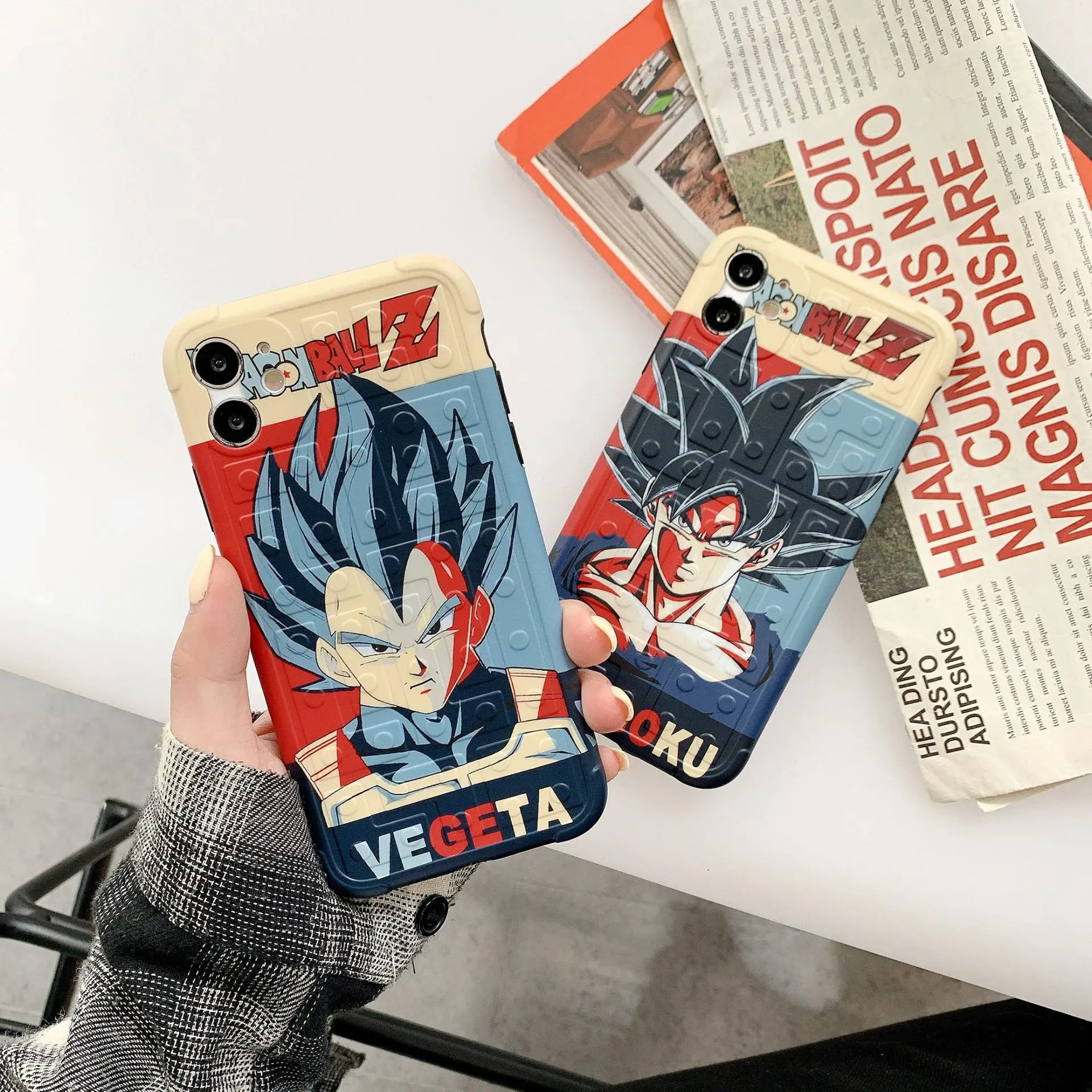 

Anime Cartoon Dragon Ball One Piece Case for iPhone 12 Pro Max 11Pro 11 7 8 X XR Xs Max, Colorful