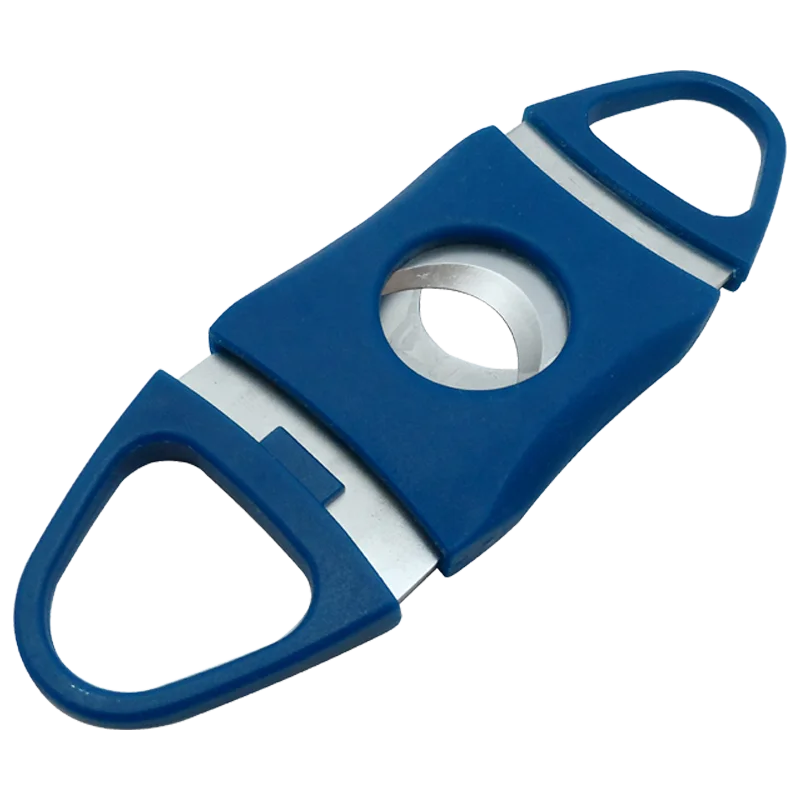 
Double Grip Double Blade Cigar Cutter Guillotine with large aperture 