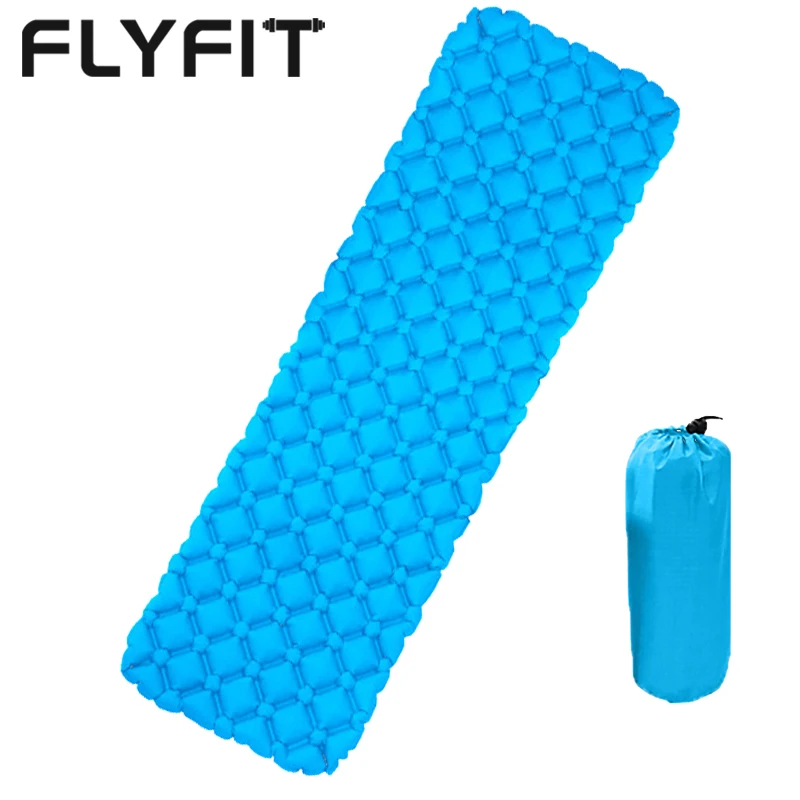 

FLYFIT Custom Wholesale Outdoor Inflating Insulated Air Camping Mat Mattress for Winter Inflatable Camping Sleeping Pad, Multi color