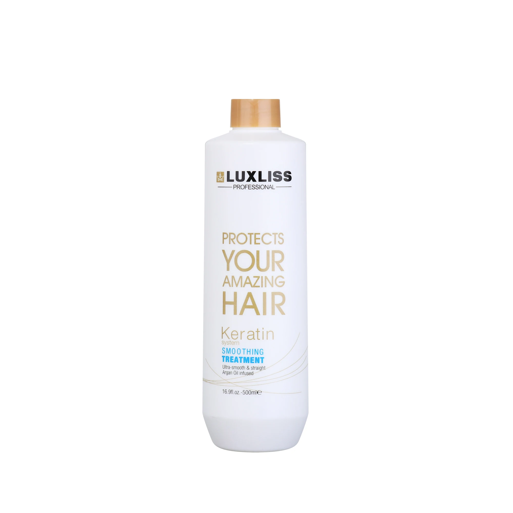 

Luxliss 500ML Leave hair frizz free & shine Keratin Smoothing Hair Treatment