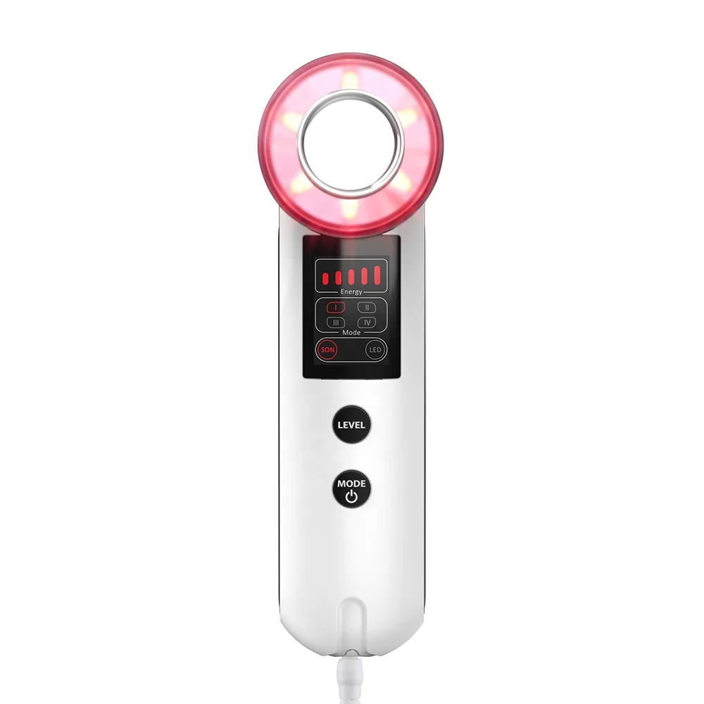 

New Portable 3MHz Ultrasonic Facial Cleanser Sonic Vibrating Ultrasound Face Cleansing Device Home Use 7 Colors Photon