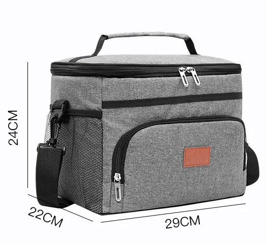 

Cooler Bag 15L Insulated Soft Sided Cooler Bag with 2 Ice Packs for Outdoor Travel Hiking Beach Picnic BBQ Party, Nature/customized color