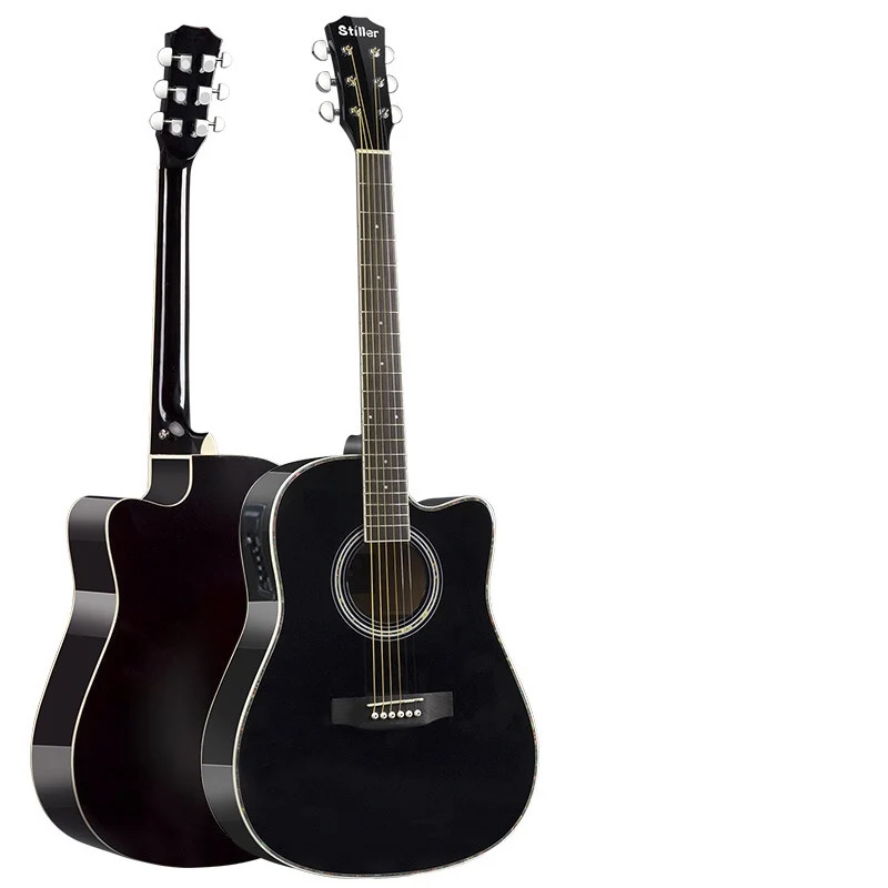 

Free Shipping cheap electric Acoustic guitar 41 inch with pickup EQ guitarras for china oem Stringed Instruments Musical