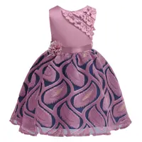 

Elegant Embroidery Kids Girls Dresses Pageant Outfits Princess Party Dress Girls Clothes For 2-10 Years Y12572