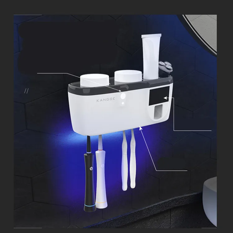 

UV Toothbrush holder and toothpaste dispenser toothbrush holder Automatic