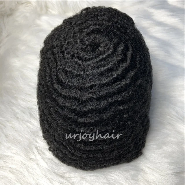 

High Quality Replacement Invisible Hairline Soft Swiss Lace Base Human Hair Toupee 10mm wave