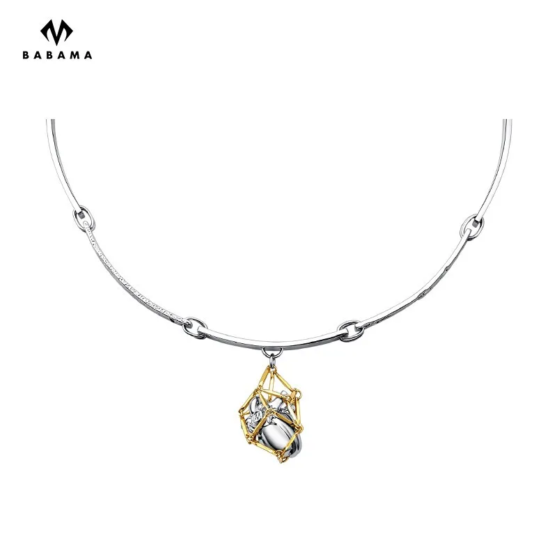 

Free Sample Babama Infinity Of Heart Designer Pendant Fashion Necklace - 2022 Trendy Love Necklace Platinum Heart Stone Necklace