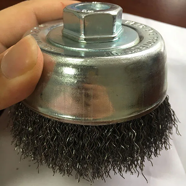 High Quality Crimped Brass Wire Cup Brush
