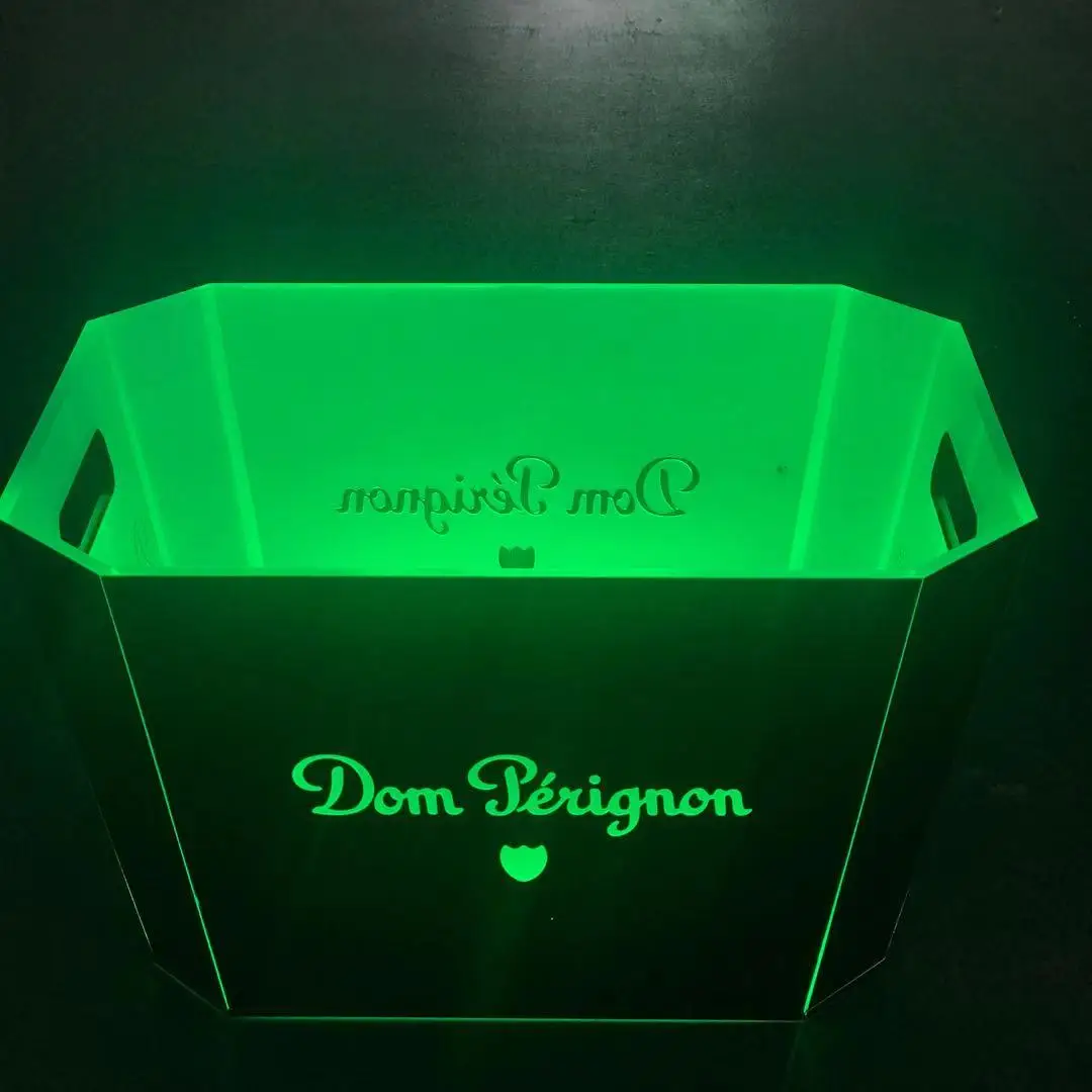 

Dom P Bottle Ice Bucket  Logo Rechargeable For Night Club