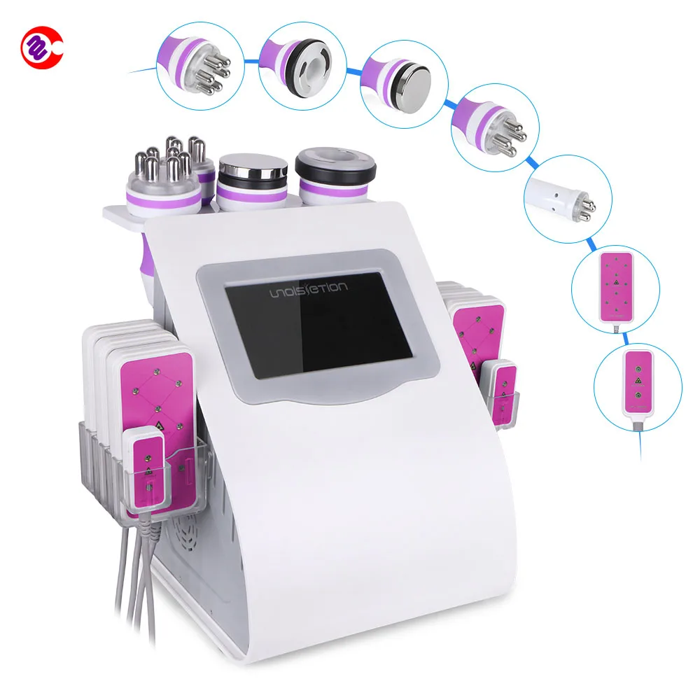 

High Quality Cavitation RF Vaccum 650nm Lipo Laser rf vacuum body weight loss machine