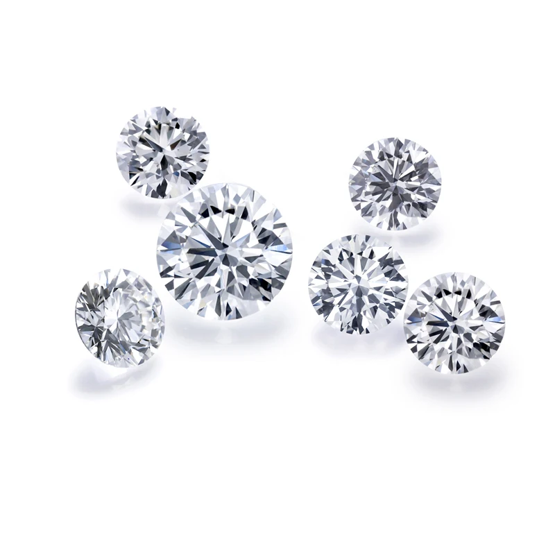 

Promotion Wholesale White Hpht Lab Grown Diamonds by Synthetic Lab Created Loose Round Diamond Price Per Carat, Def white