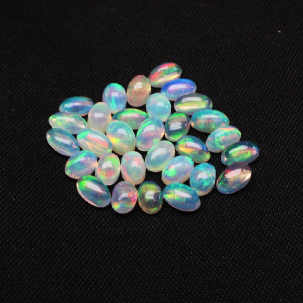 Natural Ethiopian Opal Multi Pear Round Cushion Marquise Loose Gemstone 