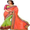 Self Designed Party wear Designer Silk Embroidered Saree with Blouse Piece