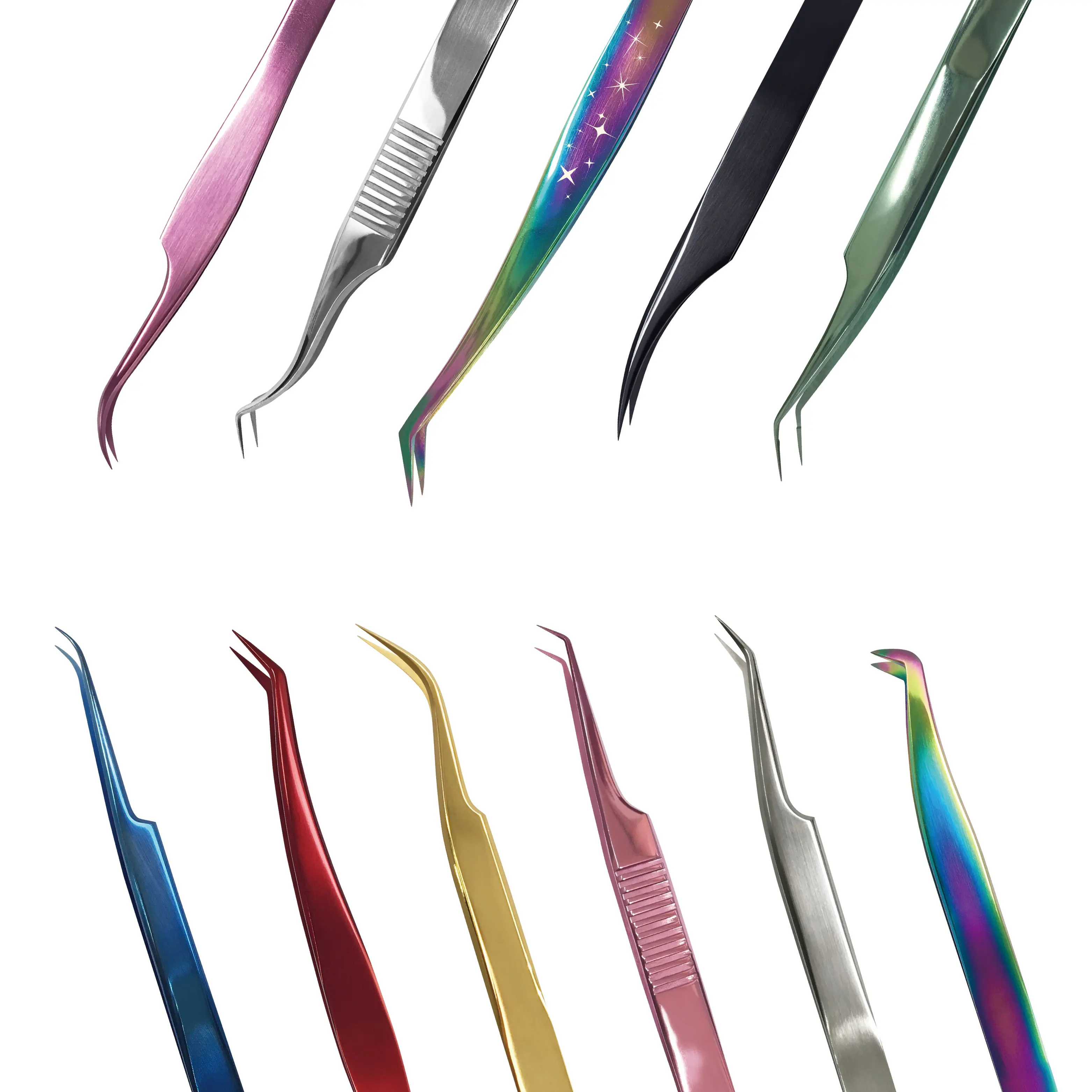 

OEM Bulk Private Label eyelash tweezers, Customer's choice