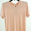 Competitive Price, Fashionable Short Sleeve, Vee Neck, Curved Hem, Solid Cotton / SPandex T-shirts from in Vietnam