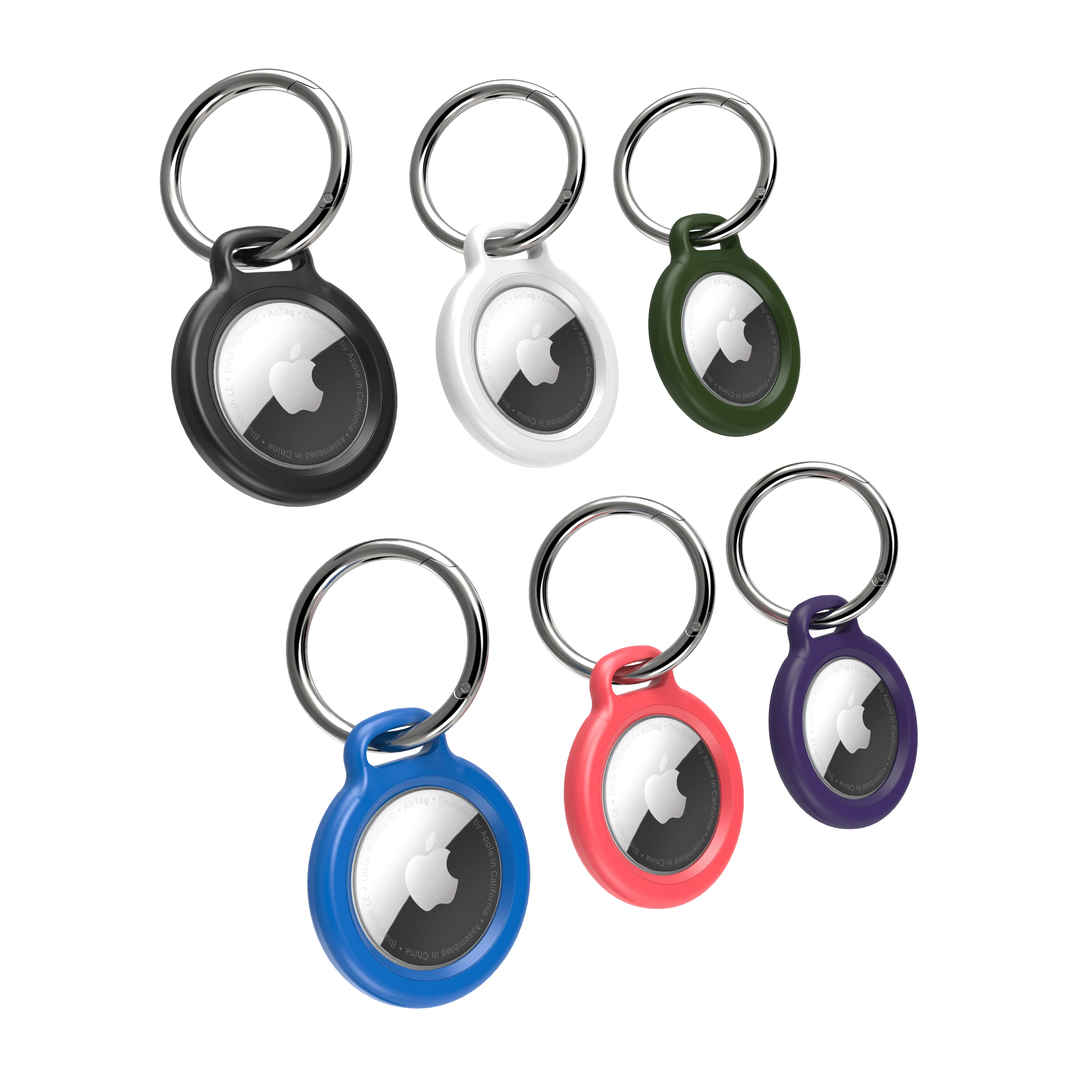 

2021 Newest Products Silicone Protective Cover Case for Apple Airtags with Key Ring