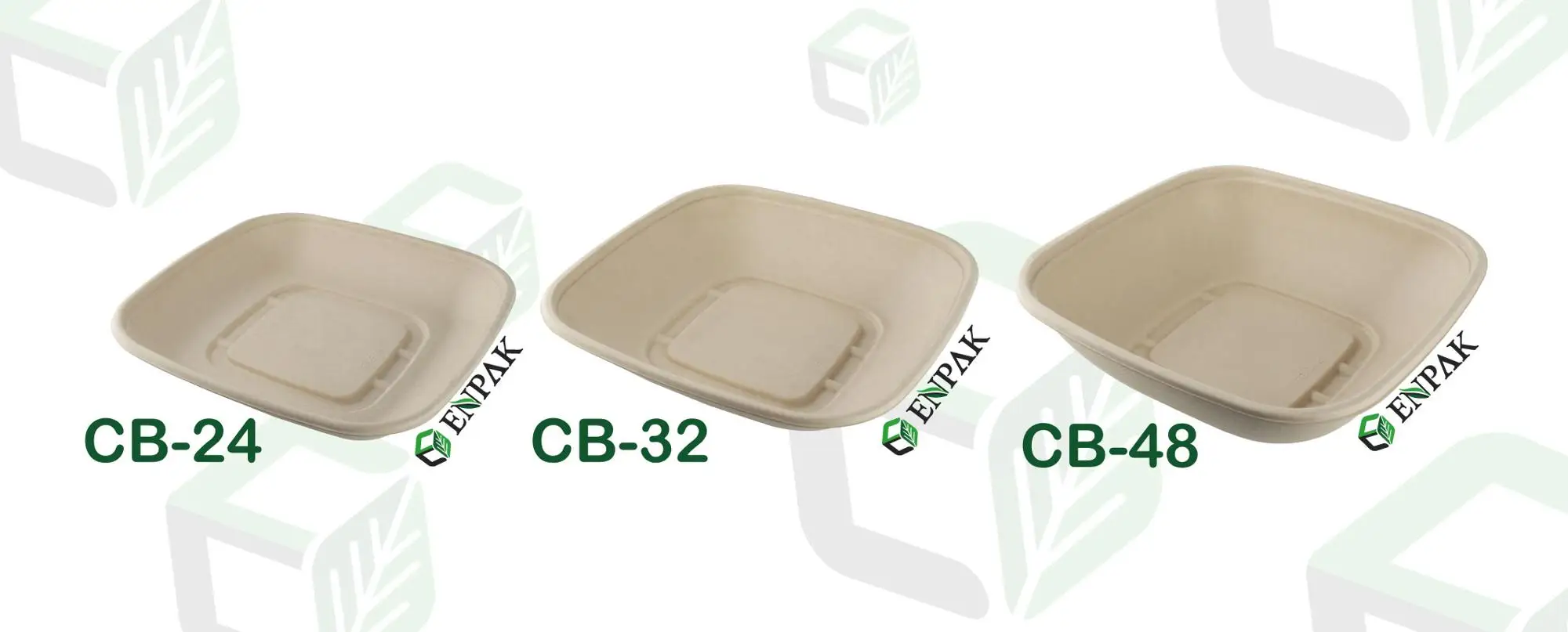 Bagasse lunch box containers lid eco packaging food box with LID 