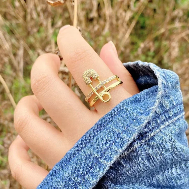 

Brass  Gold Plated Ring, Golden plated color