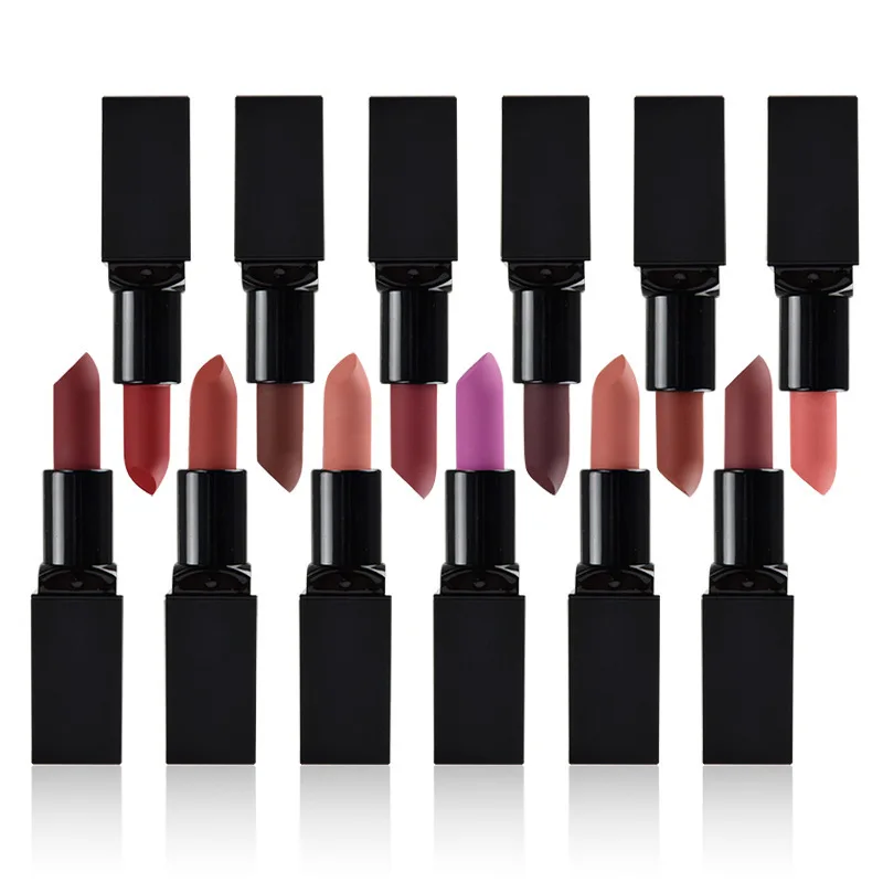 

Wholesale Custom Lipstick Private Label Powerful Matte Pigment Lipstick Lip Makeup Lip Gloss Cosmetic No Logo