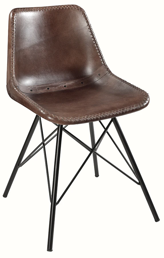 G Estructura De Hierro Marrón Silla De Comedor De La Pu Silla De