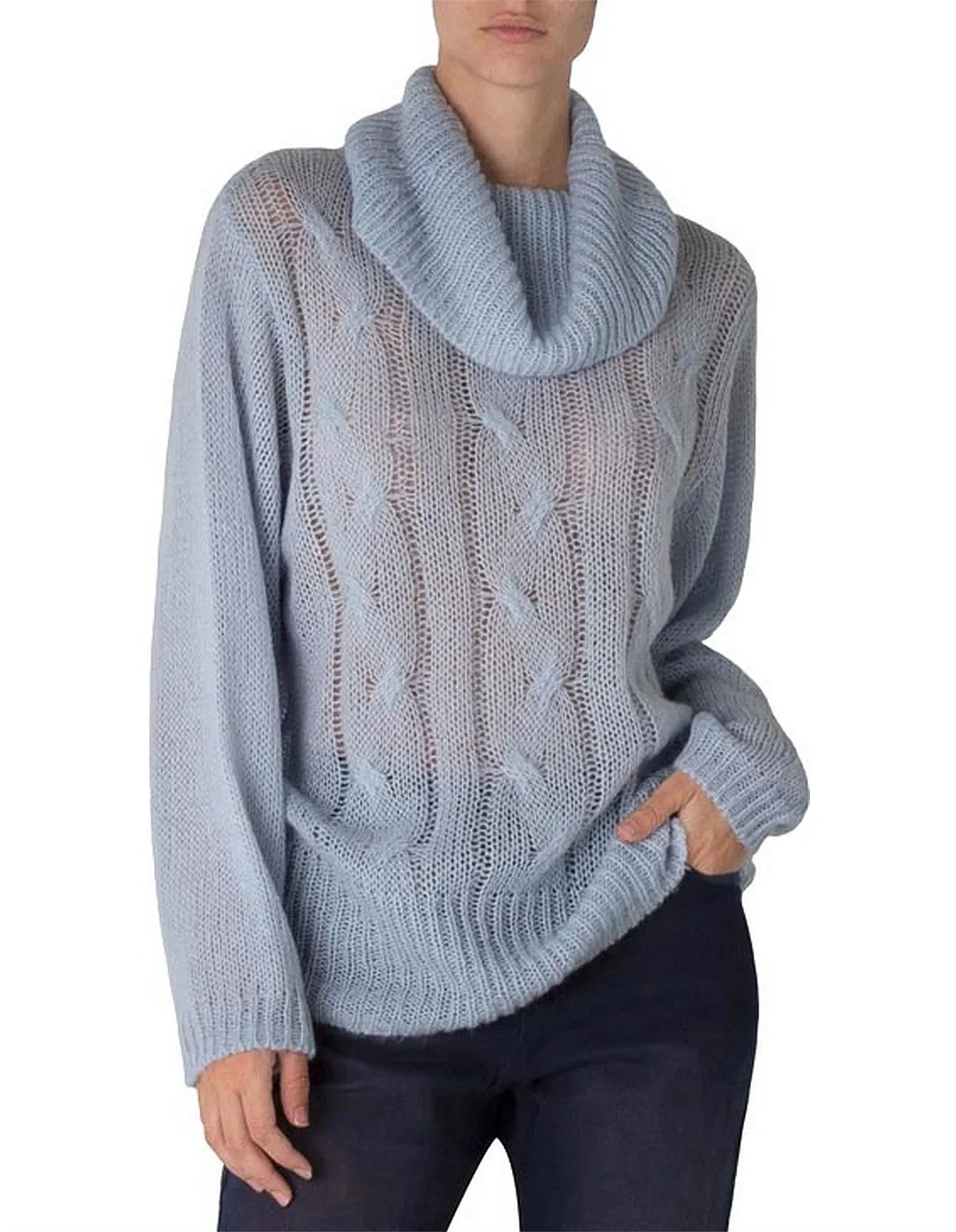 ladies cowl neck sweaters