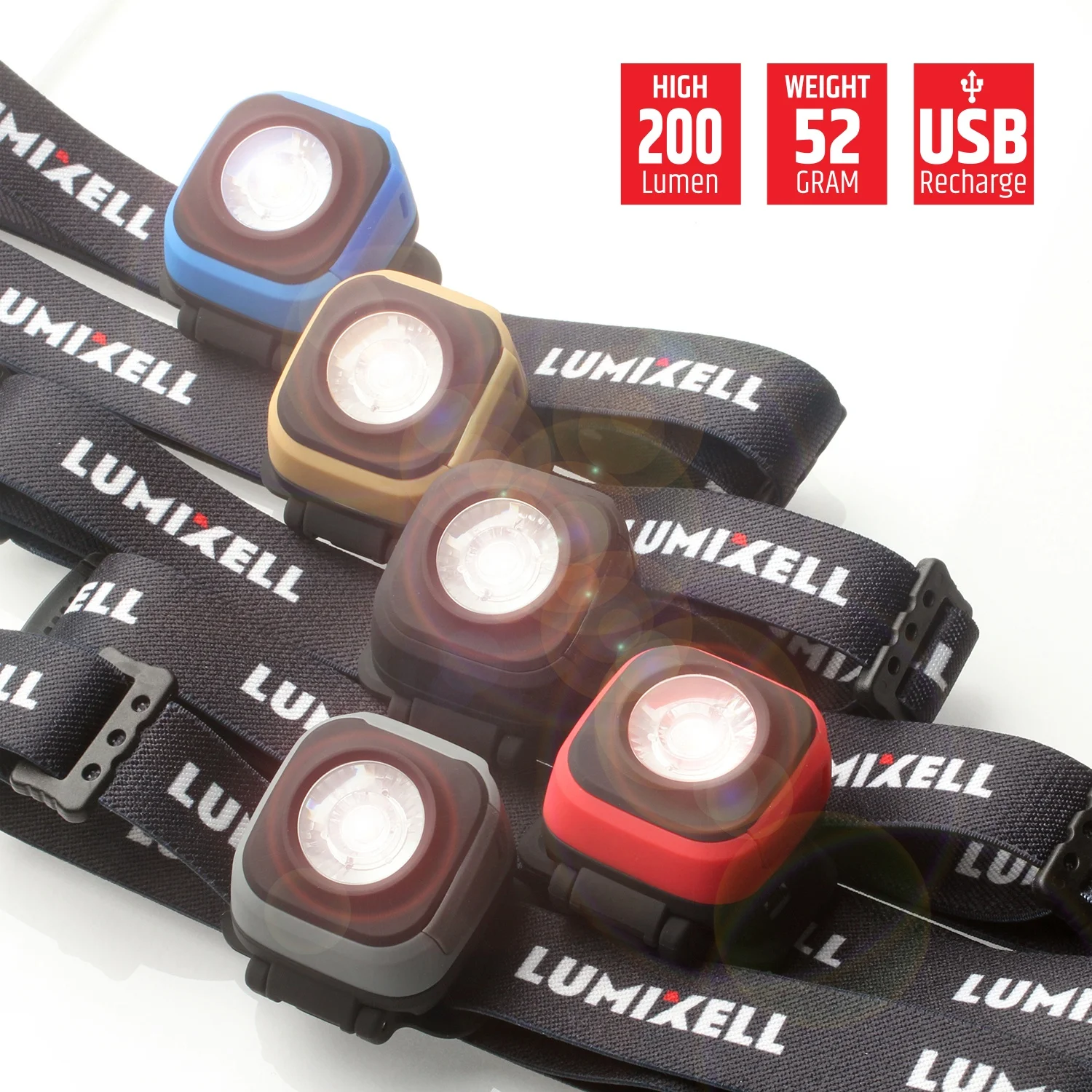 New Arrival small size super bright led outdoor headlamp rechargeable 200 lumen for camping