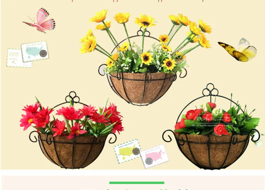 Hanging Basket With Natural Coconut Liner Coconut Coir Pots 99 Gold Data Buy Coir Hanging Pot