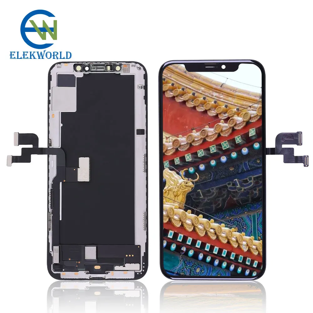 

Hot Elekworld EK OEM Oled incell screen For IPhone XS oled lcd replacement Factory Wholesale lcd oled glass panel 11 pro max, Black