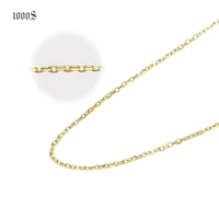 

Trendy 9K ,14k,18k Gold Cable Cross Chain Plain Necklace Jewelry 1000s jewelry