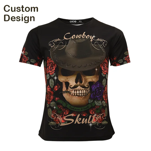 

New design Embroider T-Shirt Stripped Long All Over Print T Shirt