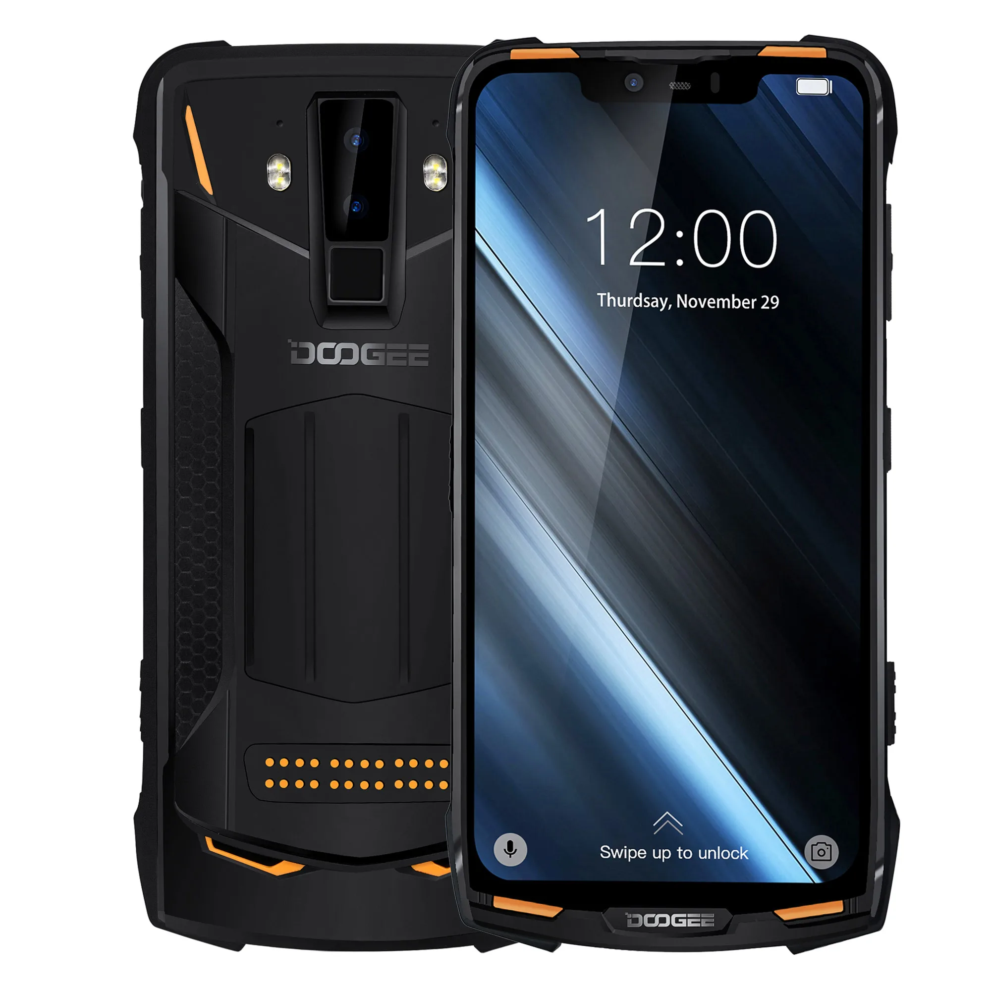 

IP68 DOOGEE S90C Modular Rugged Mobile Phone 6.18inch Display 12V 2A 5050mAh Helio P70 Octa Core 4GB 64GB 16MP+8MP Android 9.0