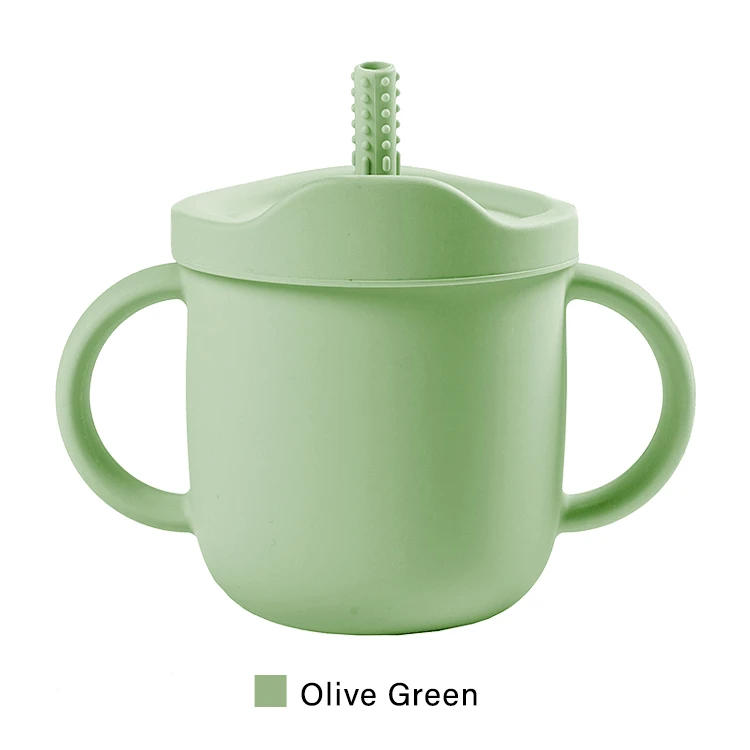 

supplier in china food grade soft eay cleaning silicone baby sippy cup for dinner