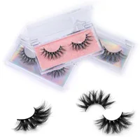 

Wholesale custom packaging box bulk 25mm full strip lashes private label 3d 5d real wispy luxury mink eyelashes vendor