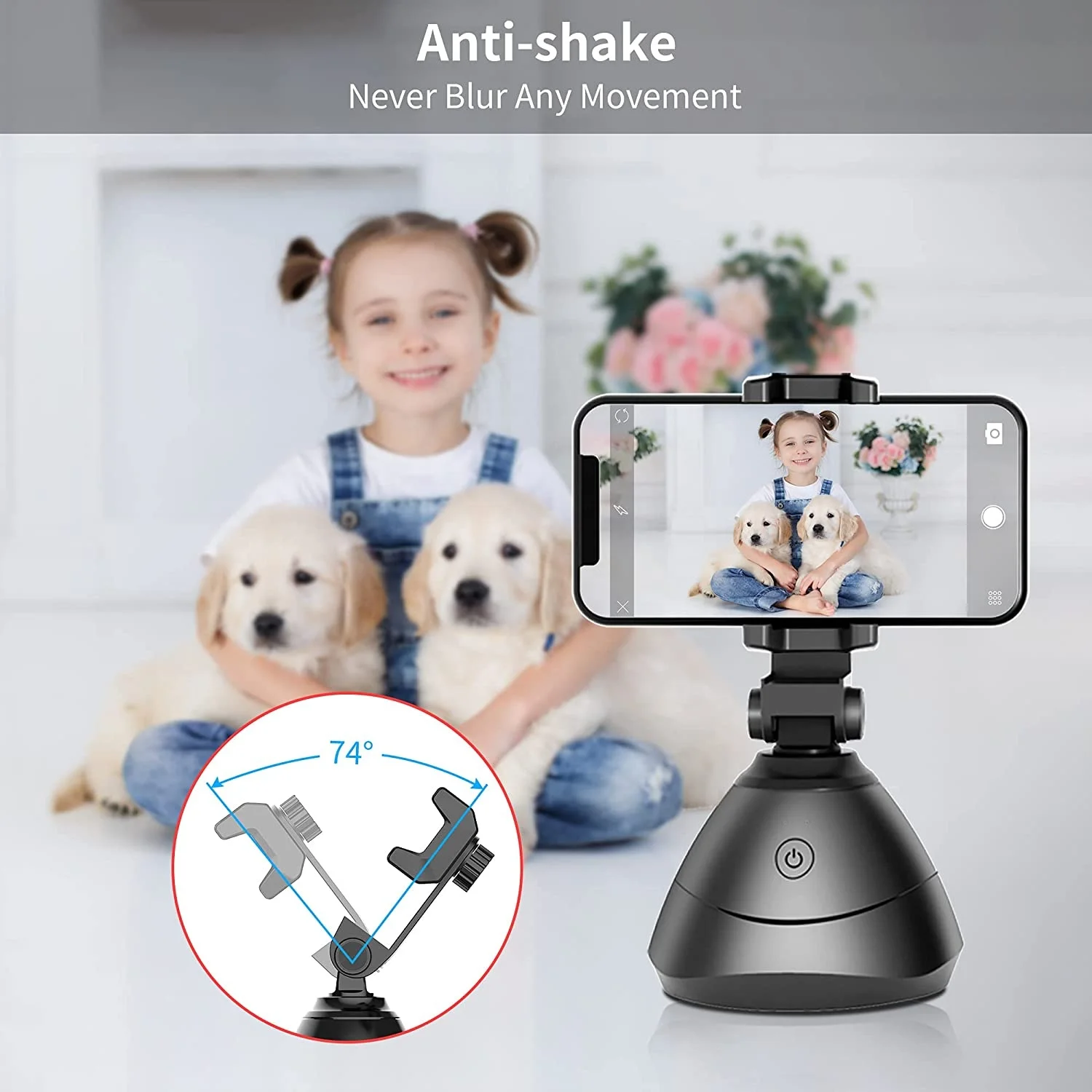 

Phone Gimbal Stabilizer AI Auto Face Tracking Phone Holder Zoom wheel Handheld Smart mobile holder smartphone telephone stand