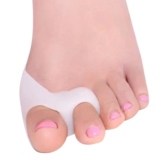 

Different designs Quickly Alleviating Pain toe gel socks toe separators, White skin