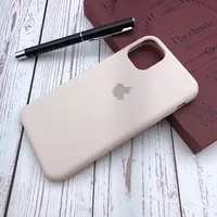 

Case for iPhone Apple Silicone Case With Customized Logo Liquid Silicone Cover Fiber Inside Silicon Back Cover for iPhone 11