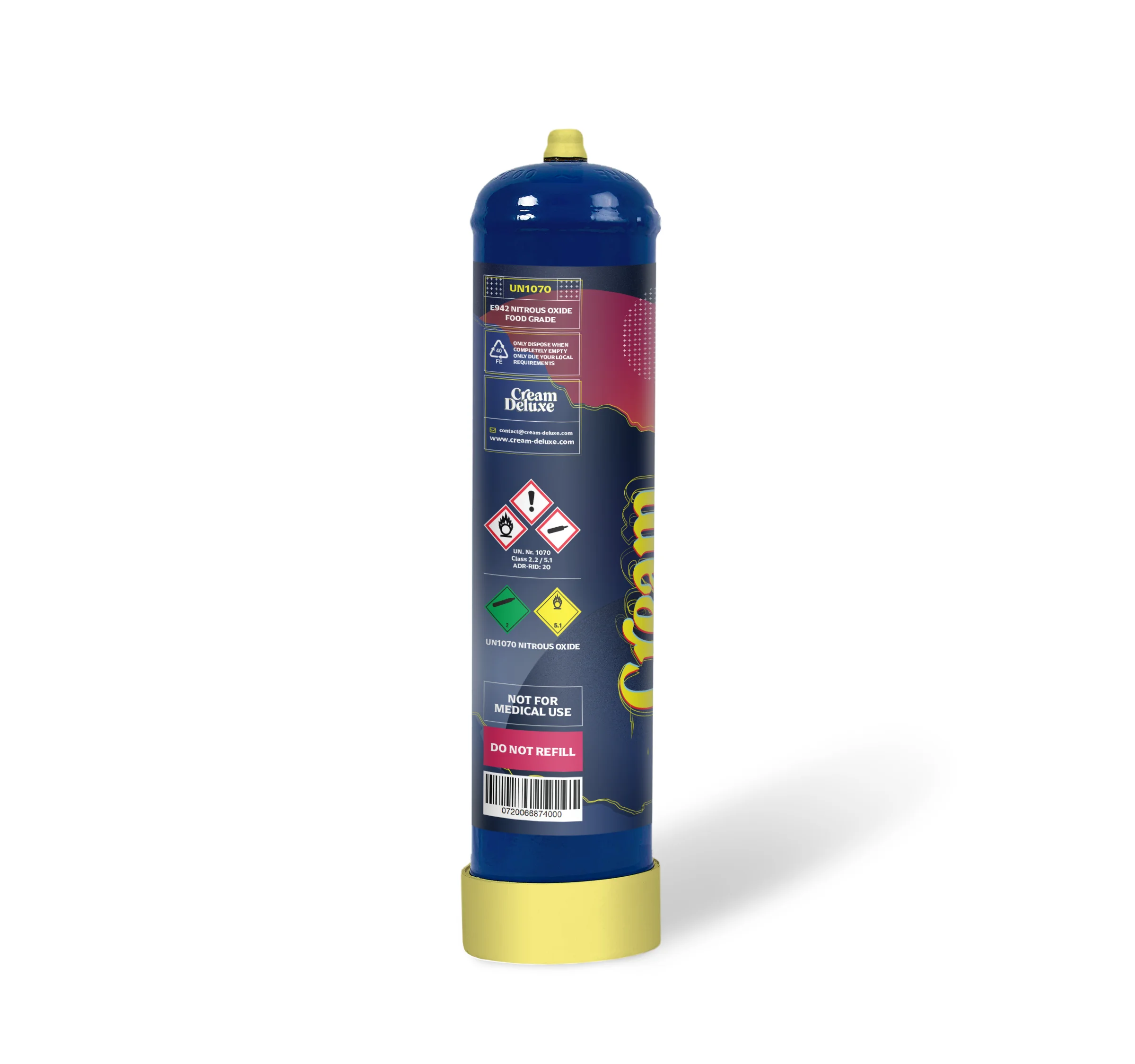 Smartwhip Gaz Cream Deluxe 580 G Laughing Gas Wholesale Distribution