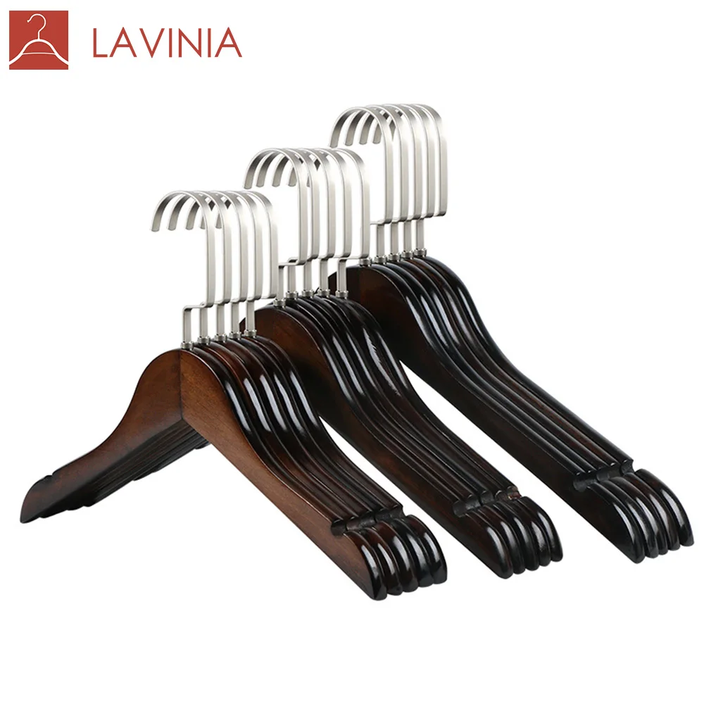 

cloth hangers wooden vintage, Natural