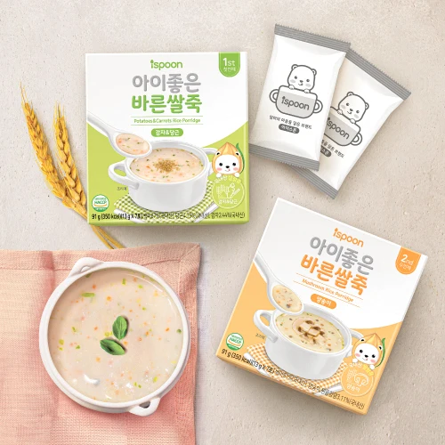 
Baby food Organic Mushroom rice porridge (Korean Baby Organic Mushroom rice porridge) 