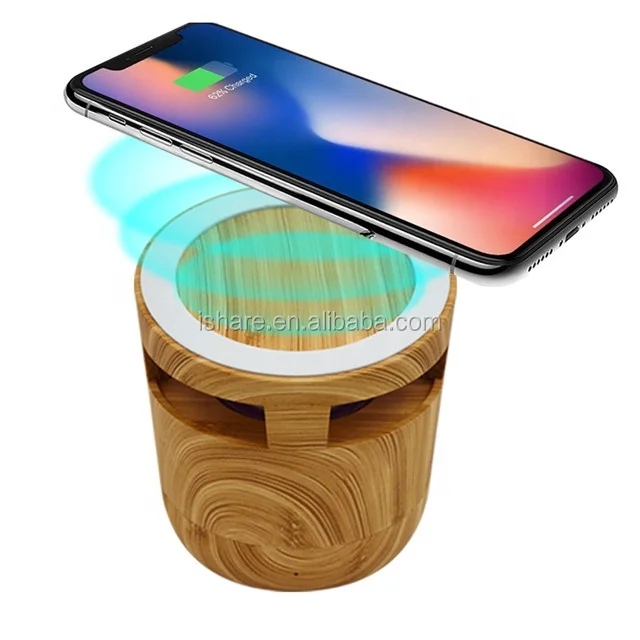 New B80 3W Wireless Bluetooth Speaker with 5W Wireless Charger for Mobile Phones - ANKUX.COM